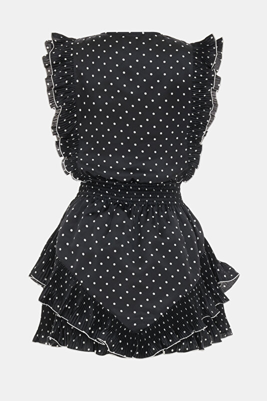 WHİTE POLKA-DOT MİNİ DRESS 2