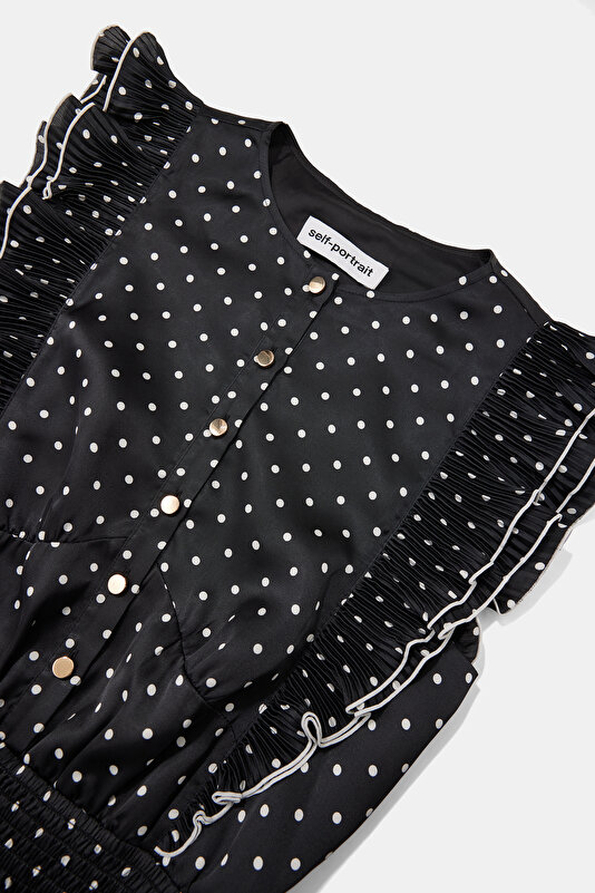 WHİTE POLKA-DOT MİNİ DRESS 3