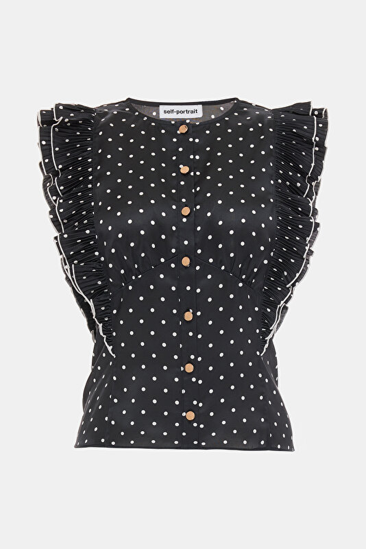 WHİTE SLEEVELESS BLOUSE