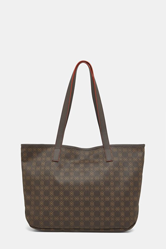 KAHVE MONOGRAM ÇANTA