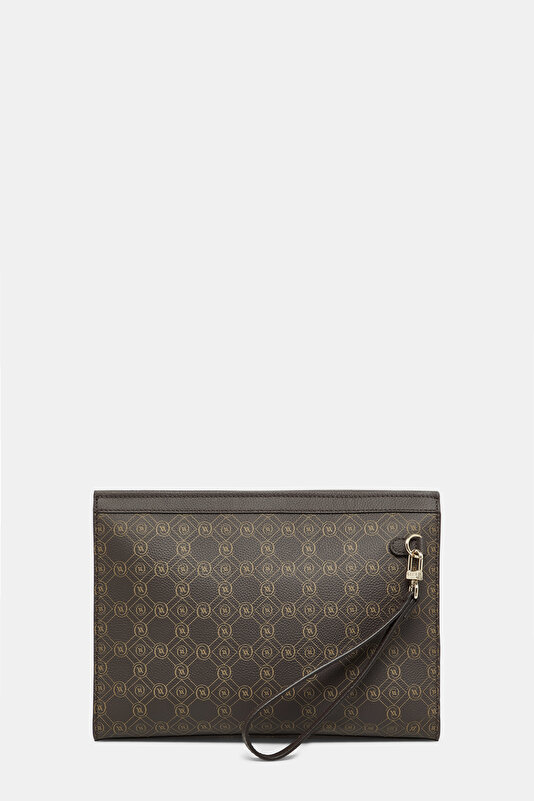 KAHVE MONOGRAM DERİ ÇANTA 3