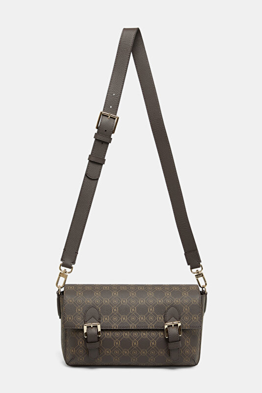 KAHVE MONOGRAM DERİ ÇANTA 2