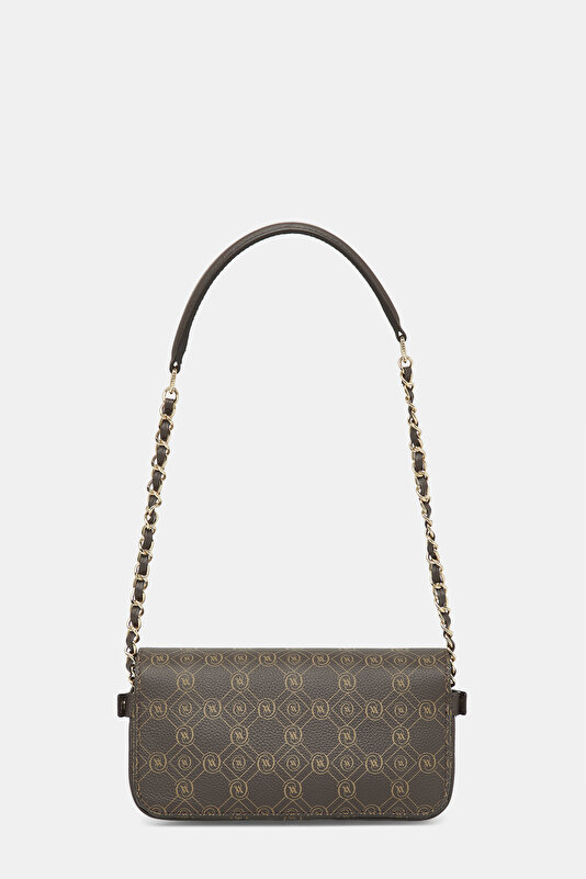 KAHVE MONOGRAM DERİ ÇANTA 4