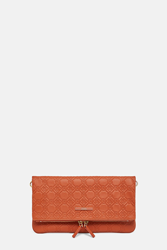 KİREMİT MONOGRAM DERİ ÇANTA