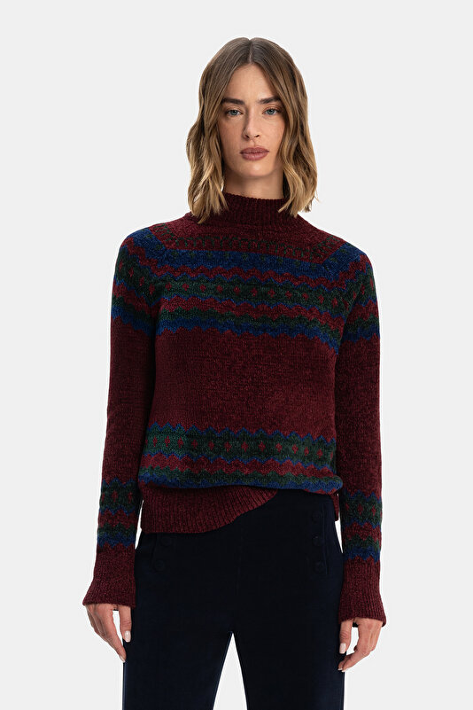 BORDO DİK YAKA TRİKO