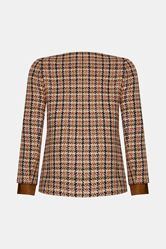 MULTICOLOR MANDARIN COLLAR JACKET 2