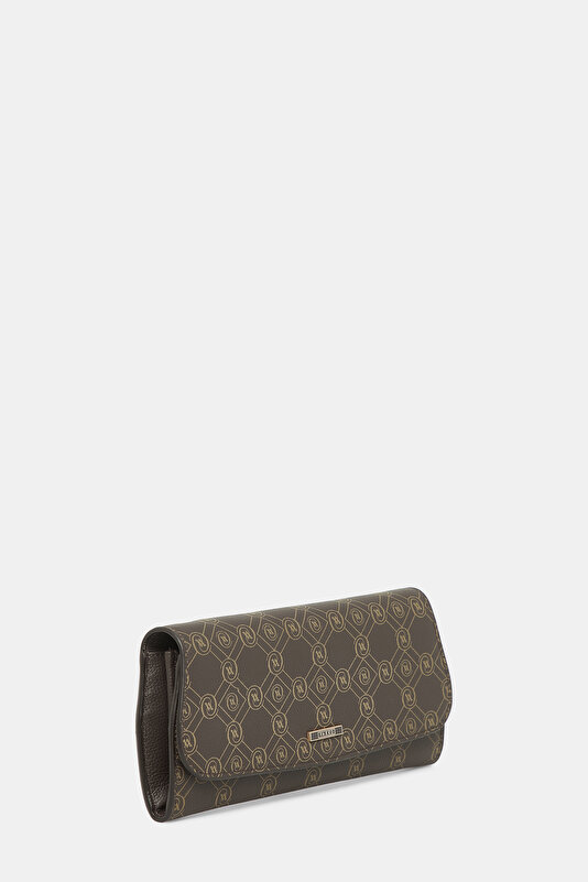 BEIGE MONOGRAM LEATHER WALLET 3