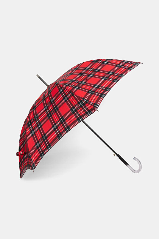 CHECK WHITE UMBRELLA