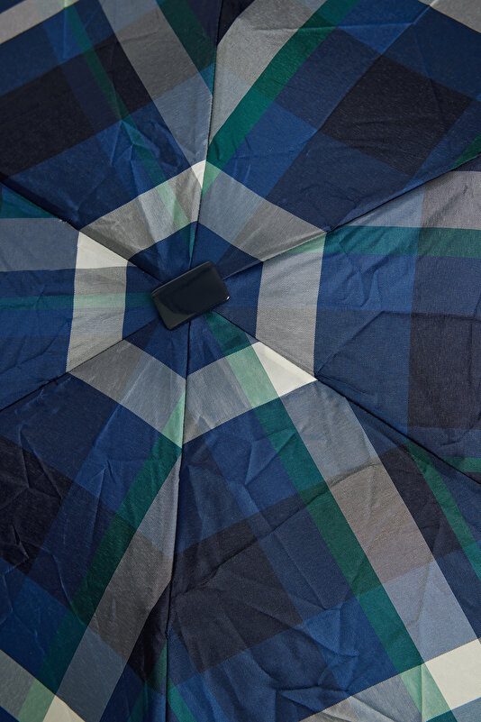CHECK WHITE UMBRELLA 3