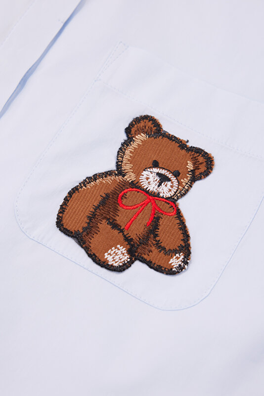 MAVİ UZUN KOLLU GÖMLEK 4