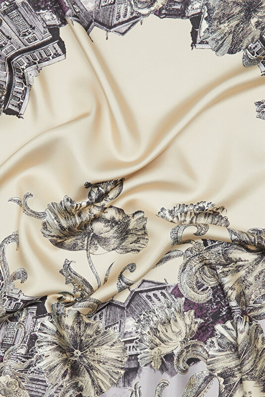 MINK OBJECT DESIGN TWILL SCARF 2