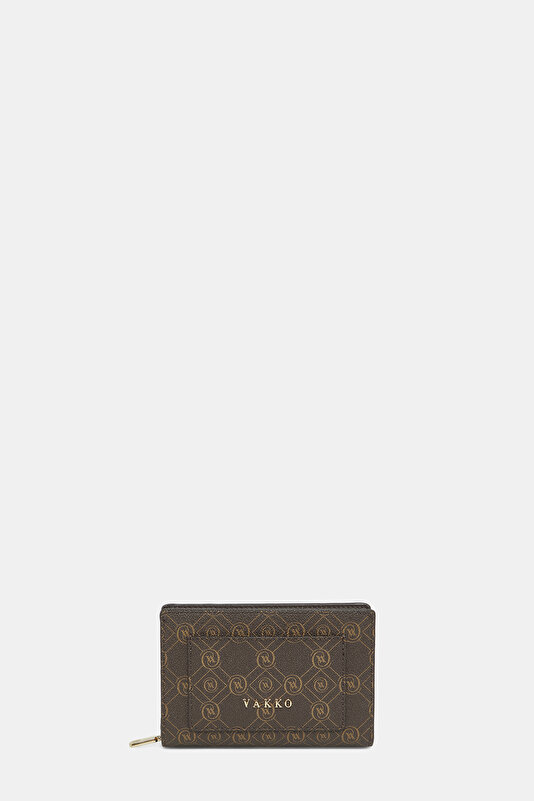 KAHVE MONOGRAM CÜZDAN