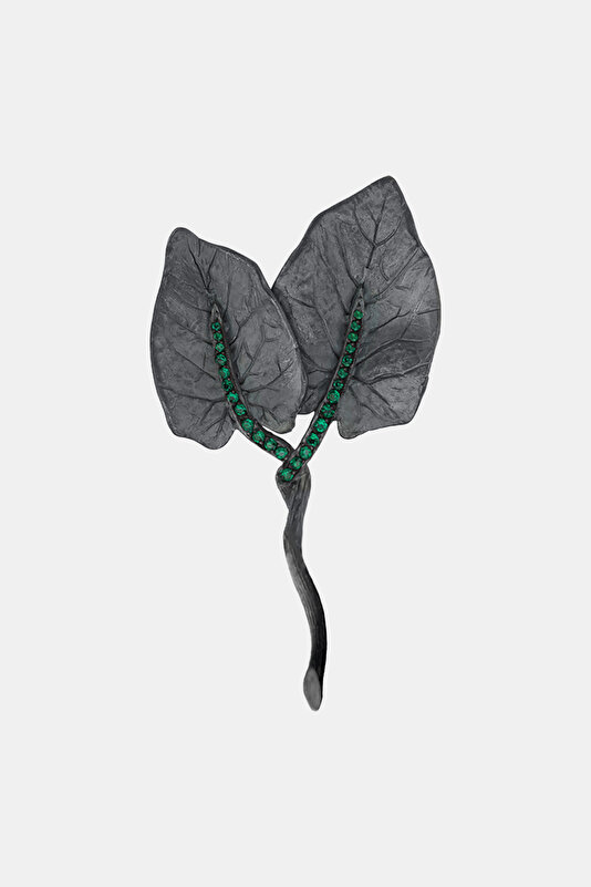 GREEN BROOCH