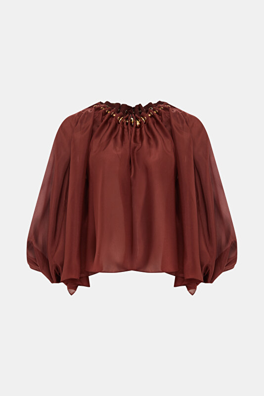 MAROON BLOUSE