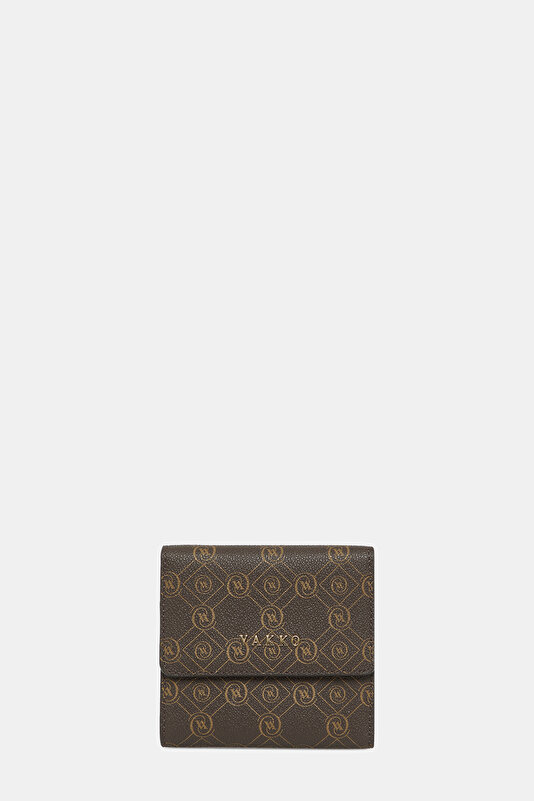 KAHVE MONOGRAM CÜZDAN