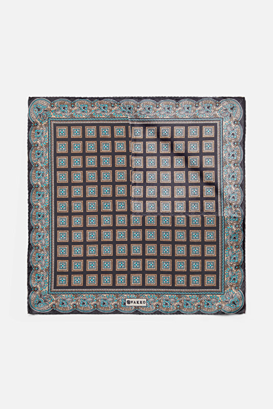 270002, BLACK, BEIGE, WATER GREEN, 033X033 3