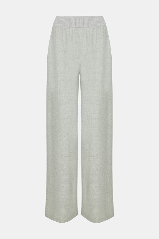LIGHT GREY WIDE LEG TROUSERS