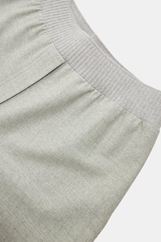 LIGHT GREY WIDE LEG TROUSERS 3