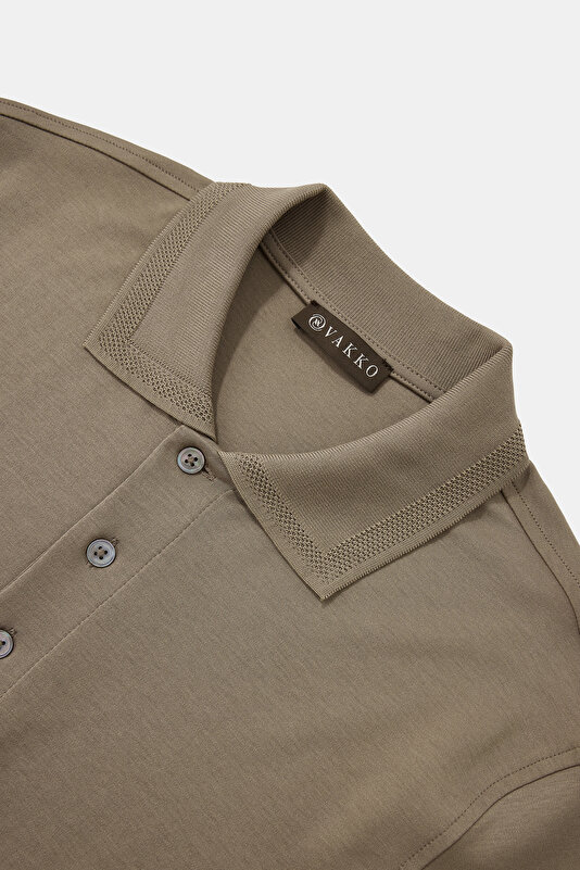 DÜĞMELİ POLO YAKA KISA KOL T-SHIRT 3