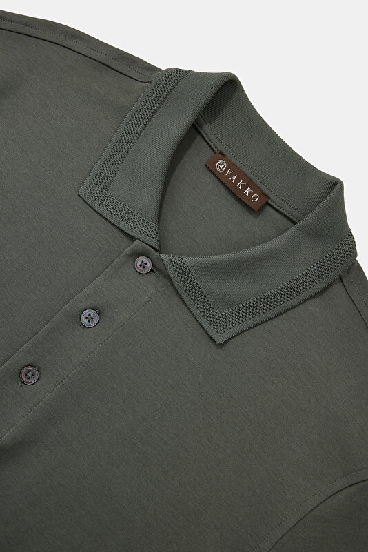 DÜĞMELİ POLO YAKA KISA KOL T-SHIRT 3