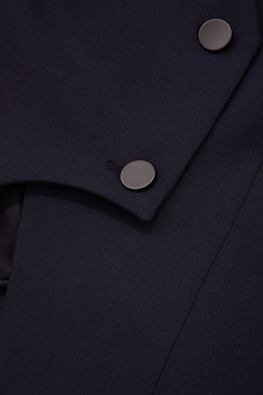NAVY BLUE V NECK VEST 4