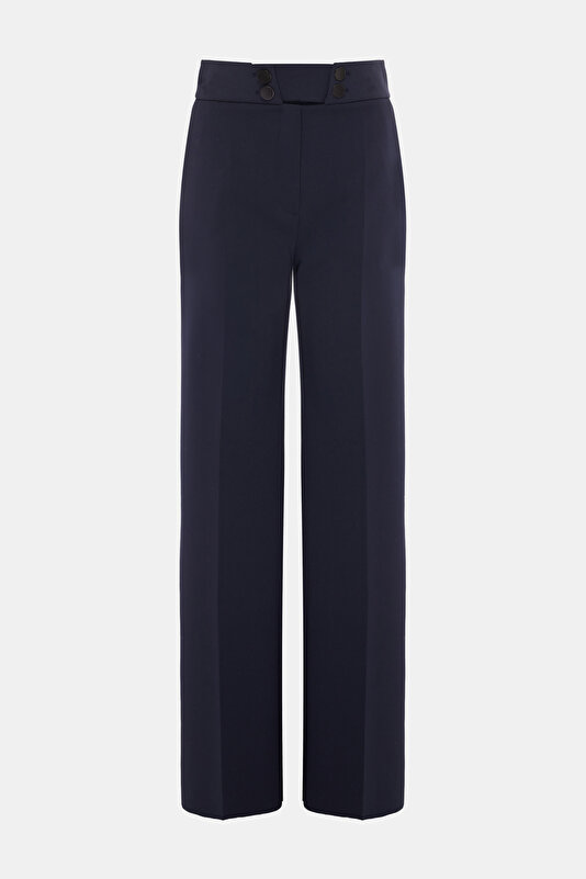 NAVY BLUE STRAIGHT TROUSERS