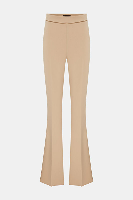 BEJ WİDE LEG PANTOLON