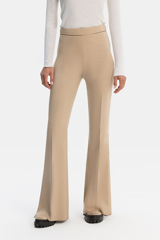 BEJ WIDE LEG PANTOLON 2