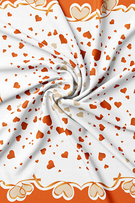 ORANGE OBJECT DESIGN TWILL SCARF 2
