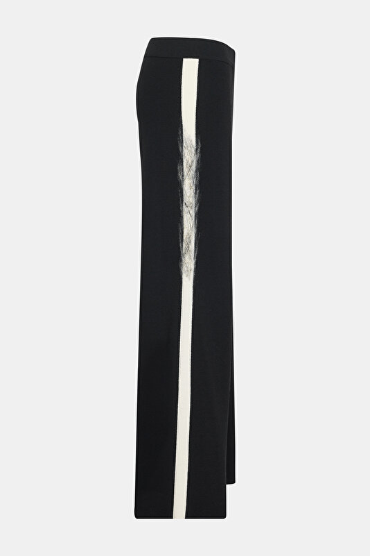 SİYAH ÇİZGİLİ WİDE LEG PANTOLON 2