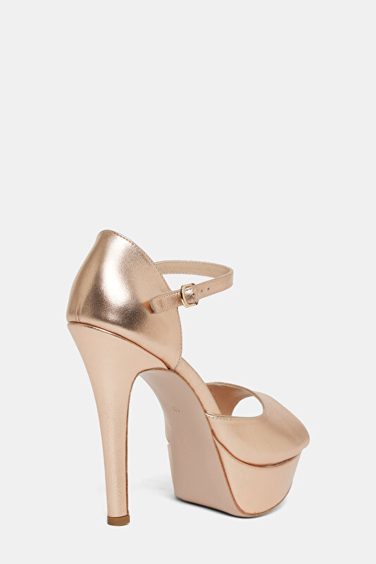 ROSE GOLD LEATHER SHOE 3