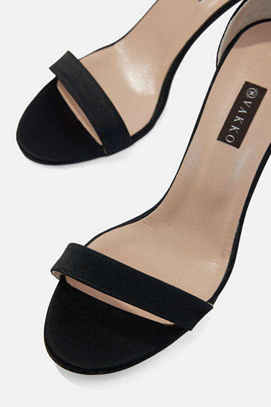 BLACK SATIN SHOE 4