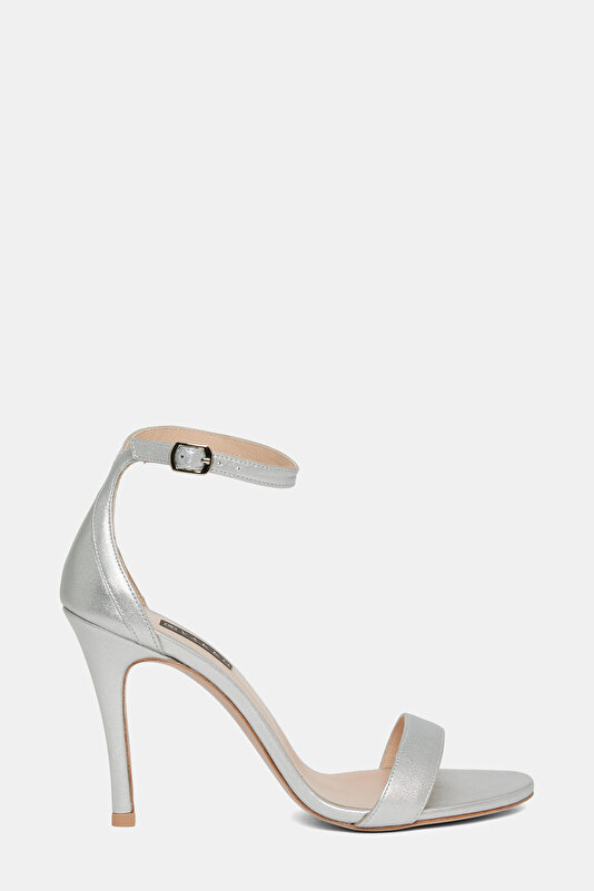 SILVER LEATHER SHOE