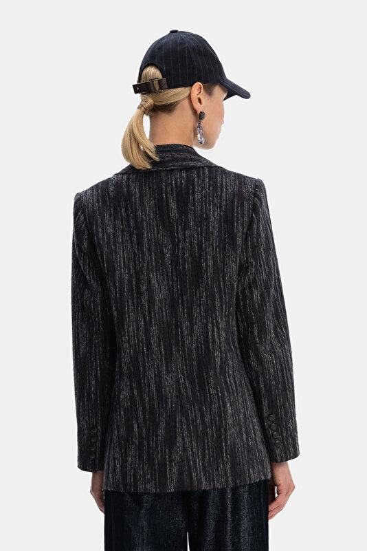 NAVY BLUE LONG SLEEVE JACKET 2