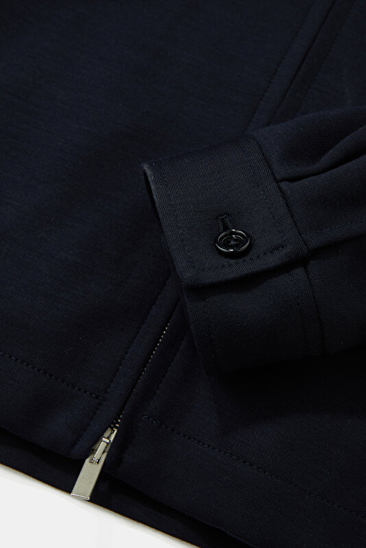 NAVY BLUE LYOCEL COAT 4