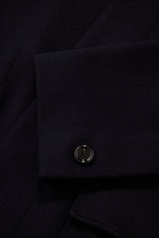 NAVY BLUE WOOL REEFER JACKET 4