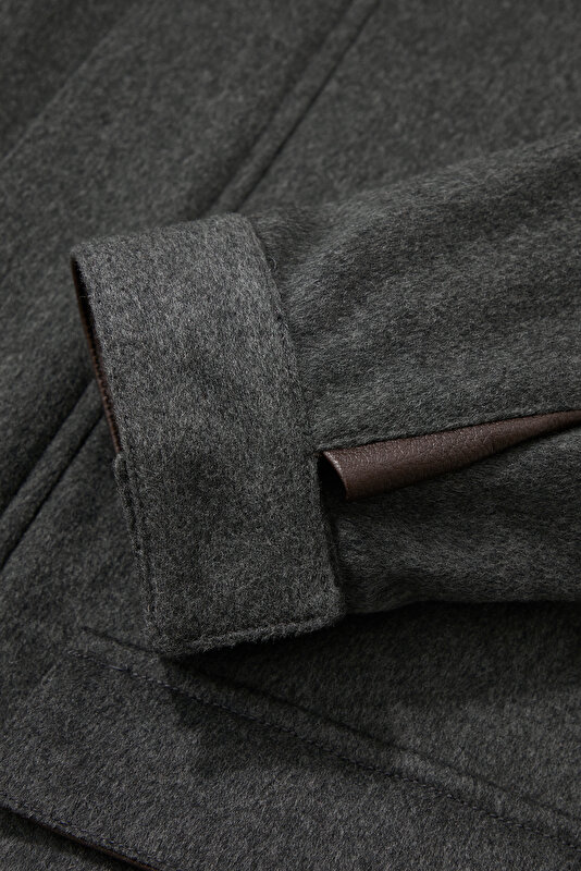 SMOKED WOOL/CASHMERE REEFER JACKET 4