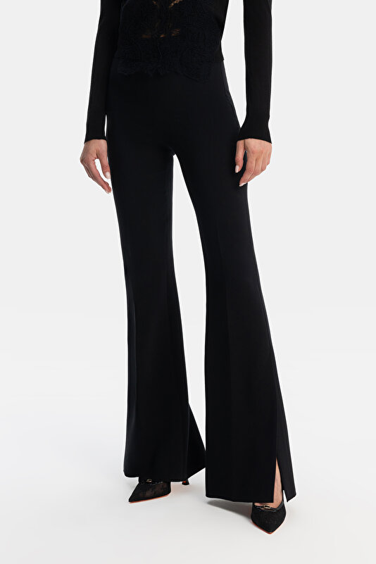 SİYAH WIDE LEG PANTOLON 2