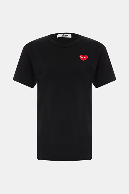 SİYAH BİSİKLET YAKA T-SHIRT