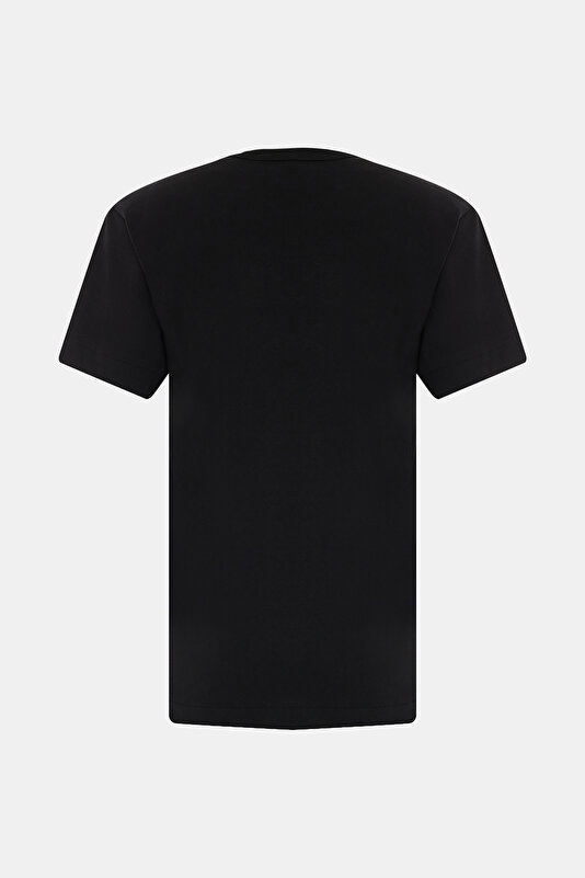 SİYAH BİSİKLET YAKA T-SHIRT 2