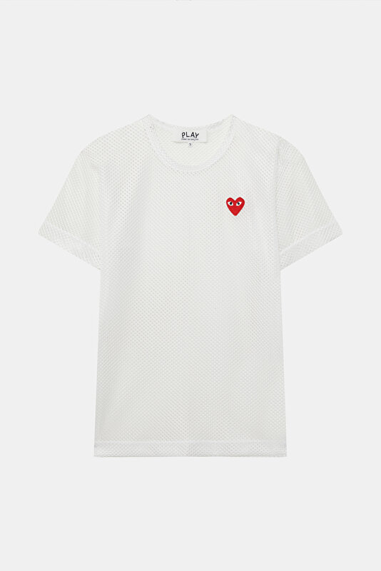 BEYAZ BİSİKLET YAKA T-SHIRT