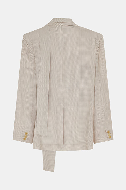 BEIGE BUTTONED JACKET 2