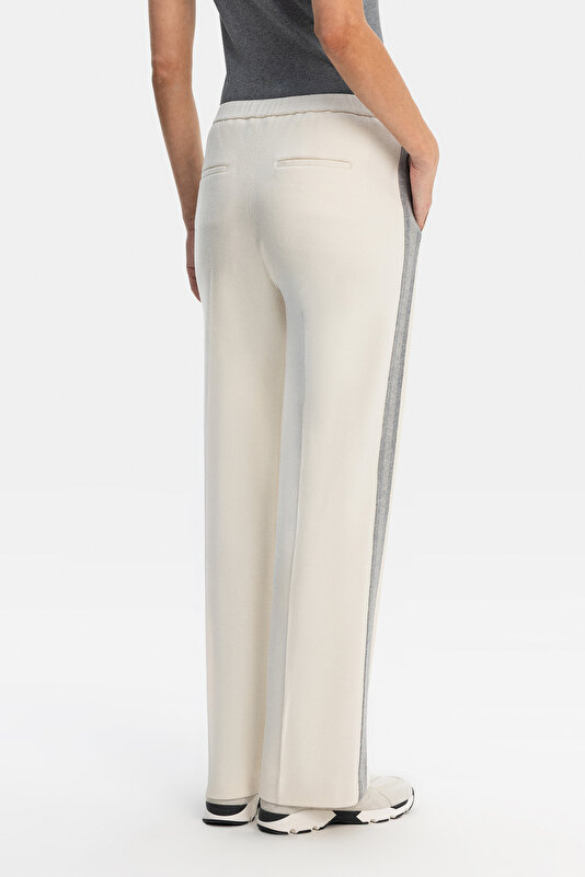 EKRU WIDE LEG SPOR PANTOLON 3