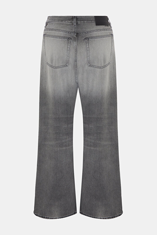 GREY COTTON VISCOSE TROUSERS 2