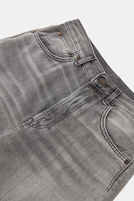 GREY COTTON VISCOSE TROUSERS 3