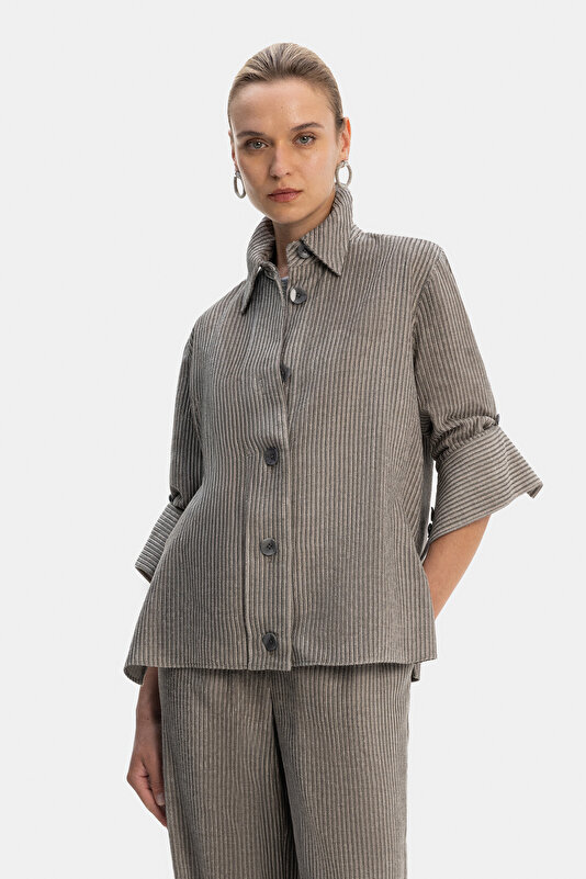 GREY LONG SLEEVE SHIRT