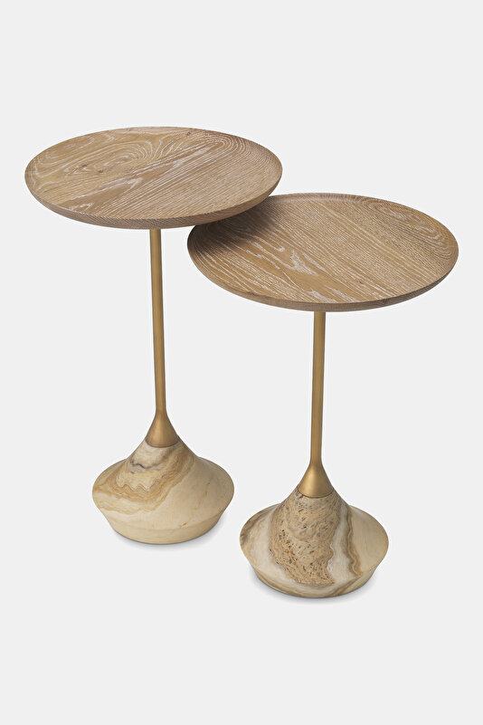 SIDE TABLE PUGLIA ONYX SET OF 2 4