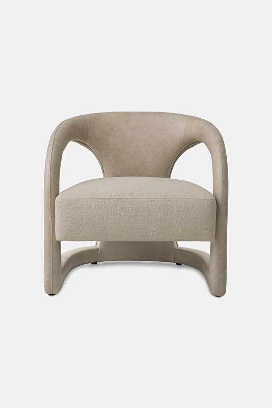 CHAIR VOLETTA FAUX LEATHER VALENTE BEIGE 3