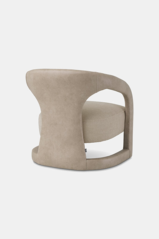 CHAIR VOLETTA FAUX LEATHER VALENTE BEIGE 4