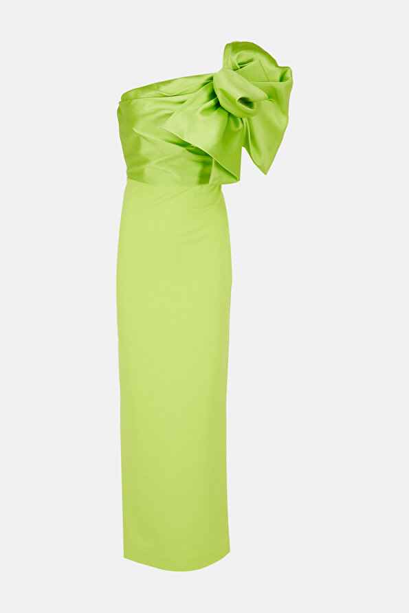 slim fit dress slacks Solace London Kinsley Maxi Dress Green (For Hire) – EKOLUV main image 1